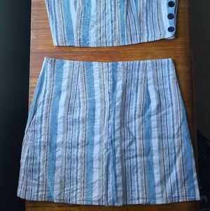 Mini Skirt and Crop Top Set